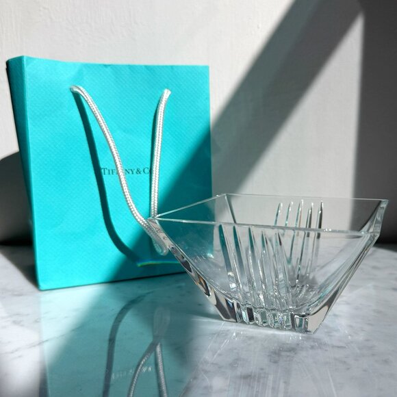 Tiffany & Co. Metropolis 4" Square Bowl - Art Deco Vintage Y2K - Made in Italy - Picture 1 of 5